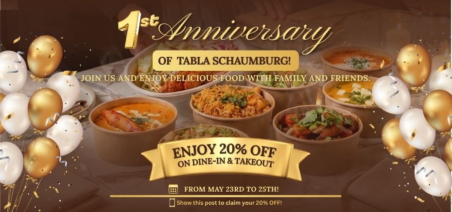 Tabla Schaumburg Anniversary
