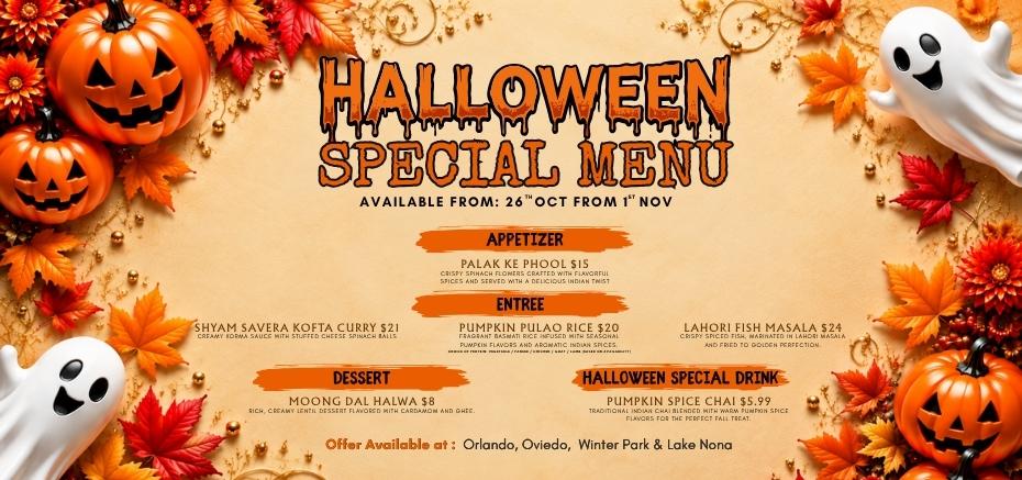 &nbsp; Halloween Special Menu