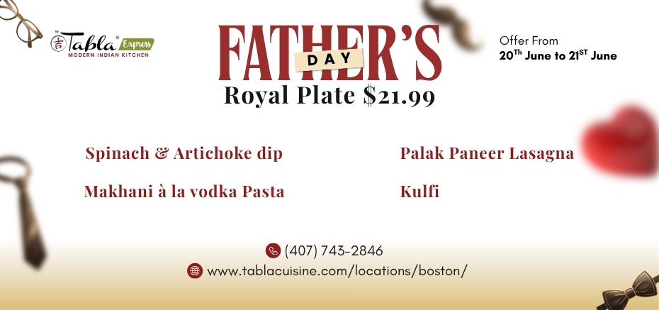 Father’s Day Menu Boston&nbsp;
